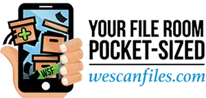 Your file room, pocket-sized — wescanfiles.com